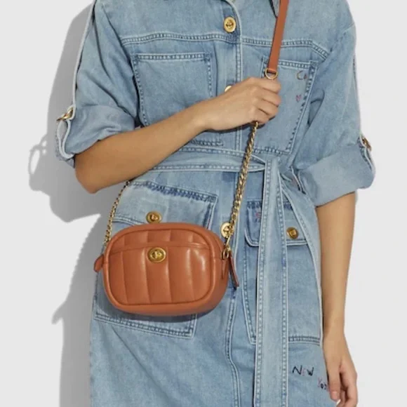 NWT! COACH QUILTED CAMERA BAG